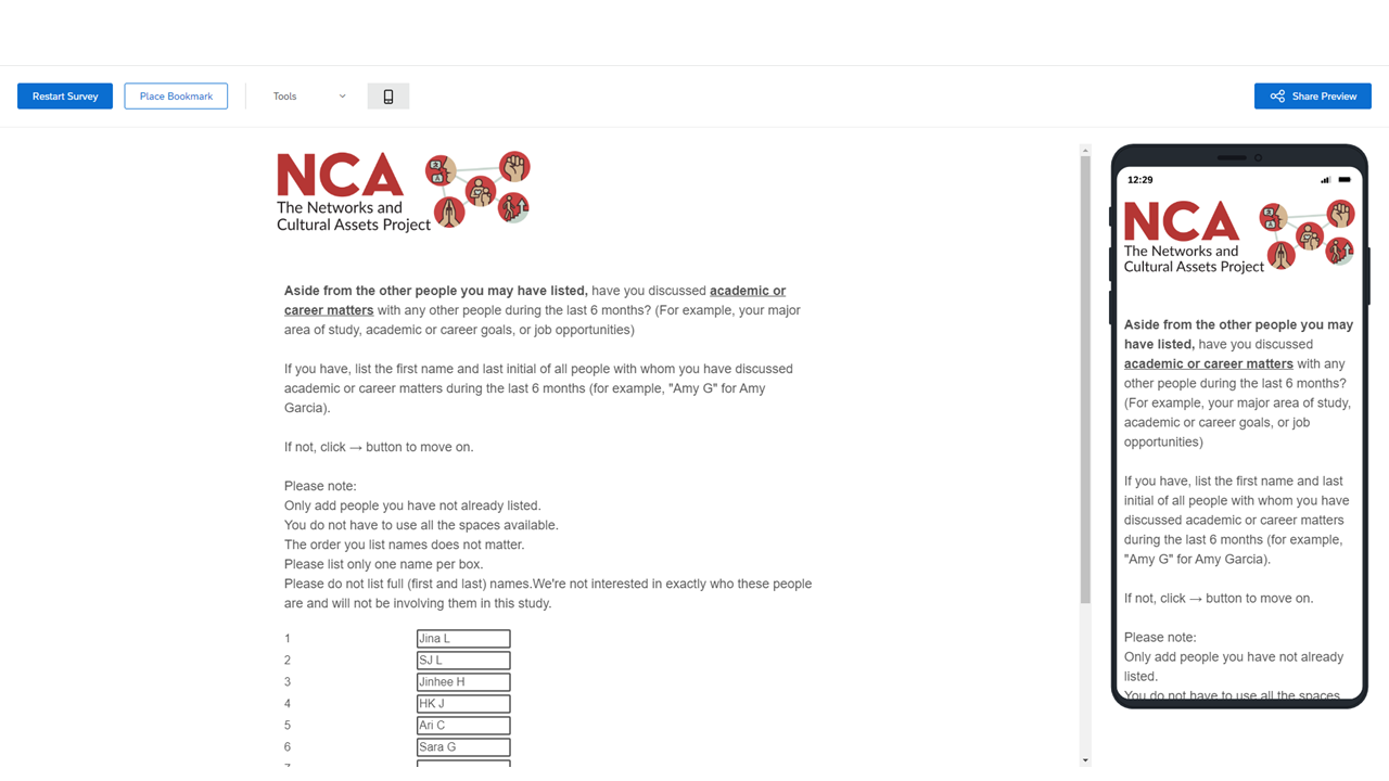 Screenshot 3: Second name generator — Academic & Career Matters